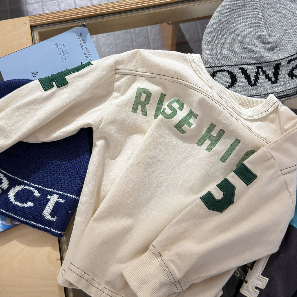 【80-130cm】(3色) 字母長袖T