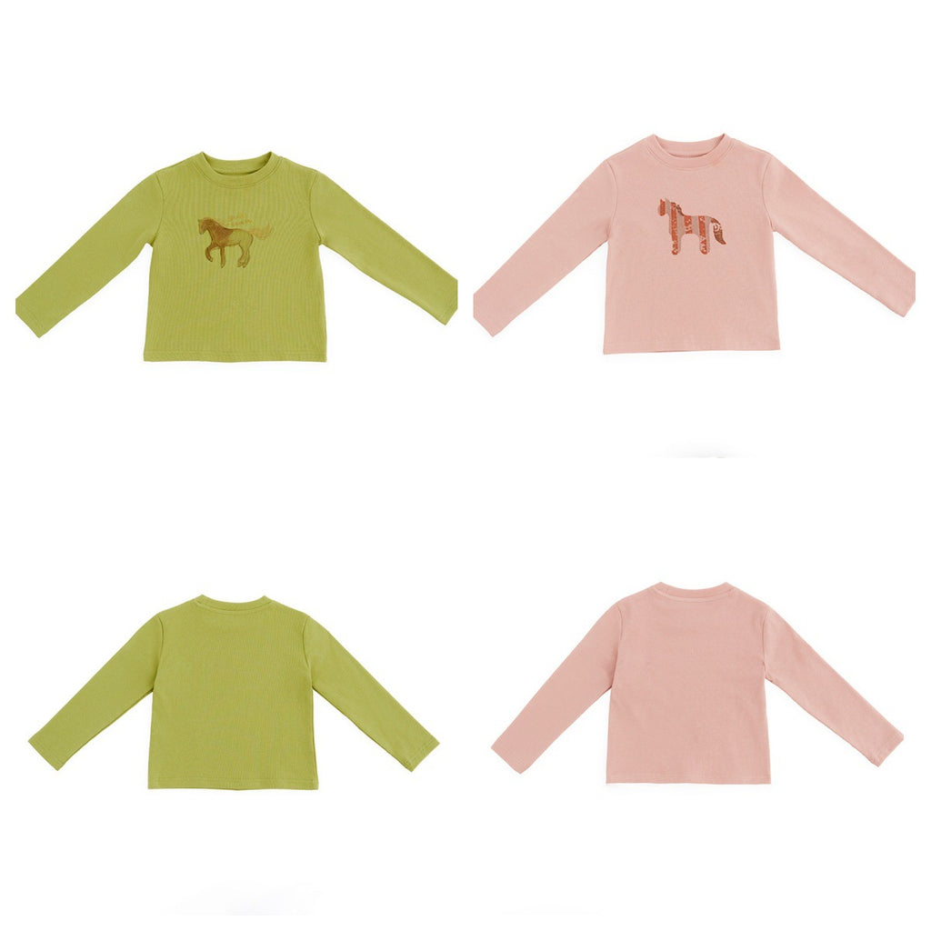 【90-150cm】高彈力小馬兒打底衣