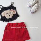 【90-150cm】明線A字短裙(帶安全褲)