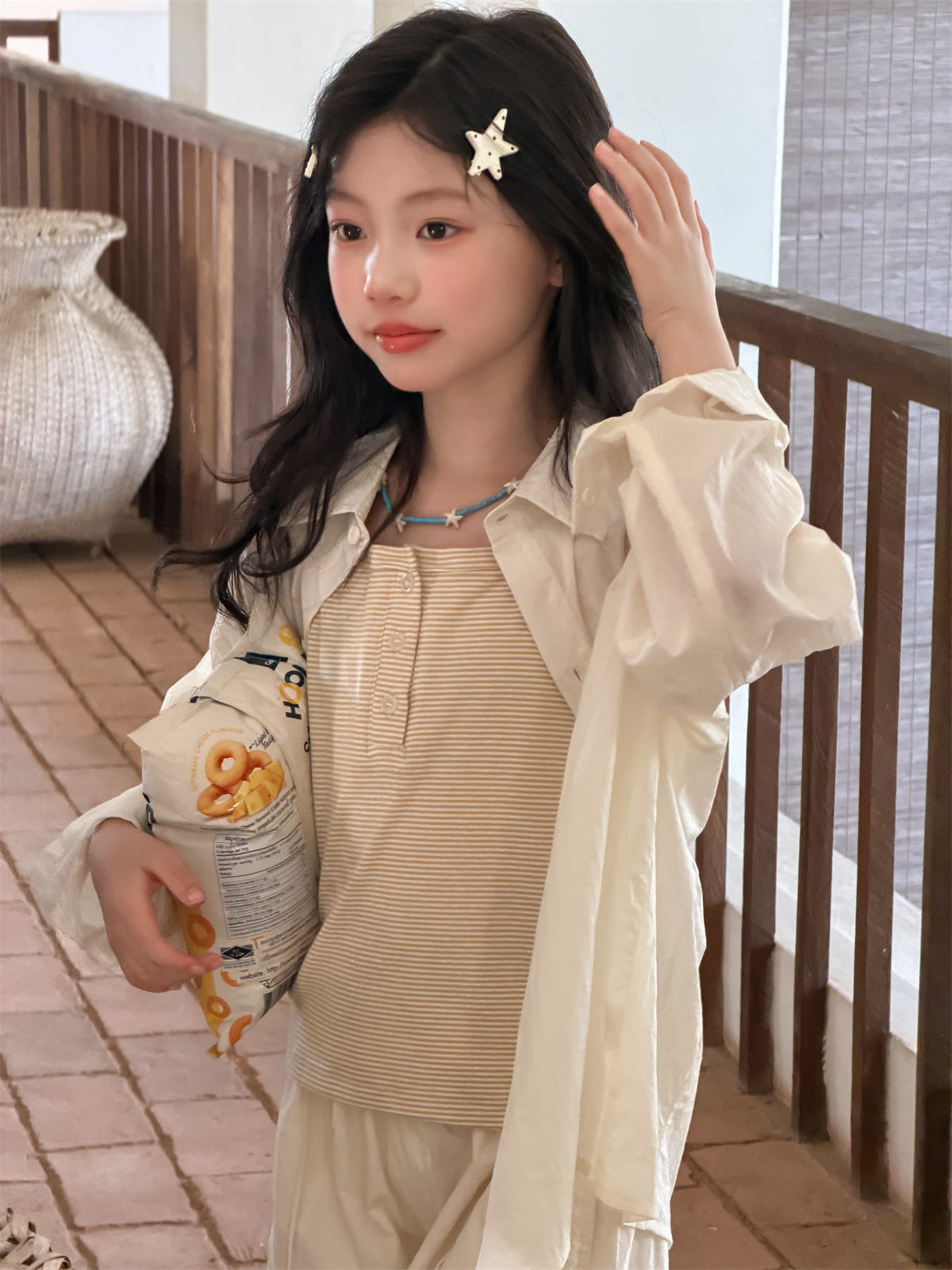 【100-160cm】韓版百搭背心