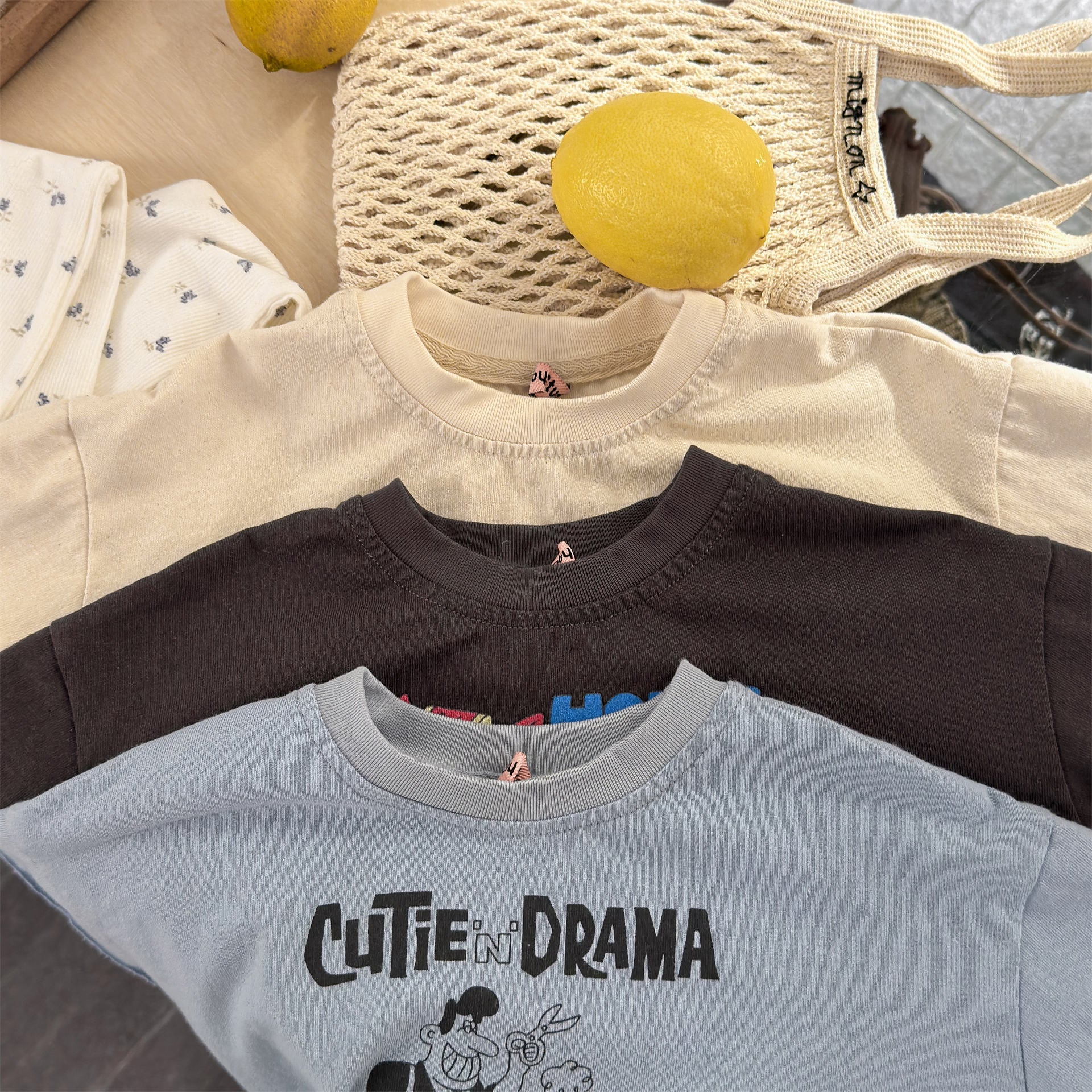 【80-130cm】韓版假兩件T