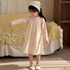 【90-140cm】韓版碎花棉布吊帶裙