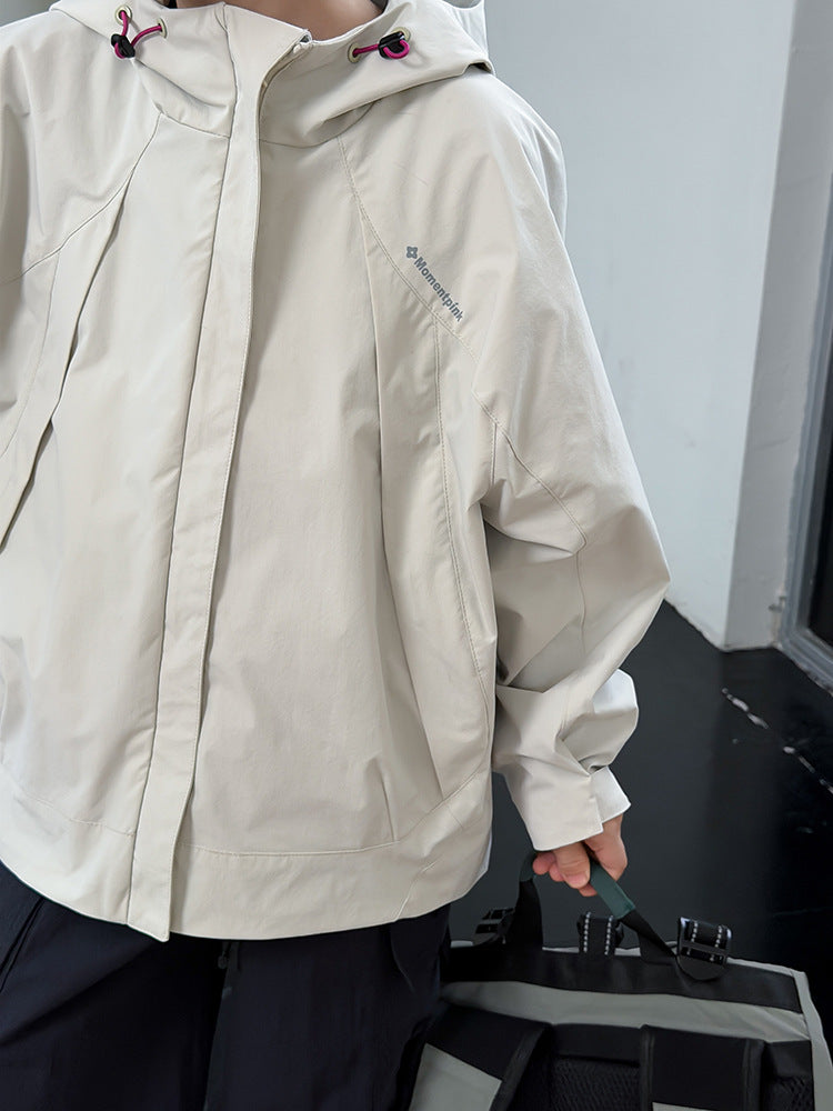 【100-170cm】帥氣連帽戶外防水衝鋒外套