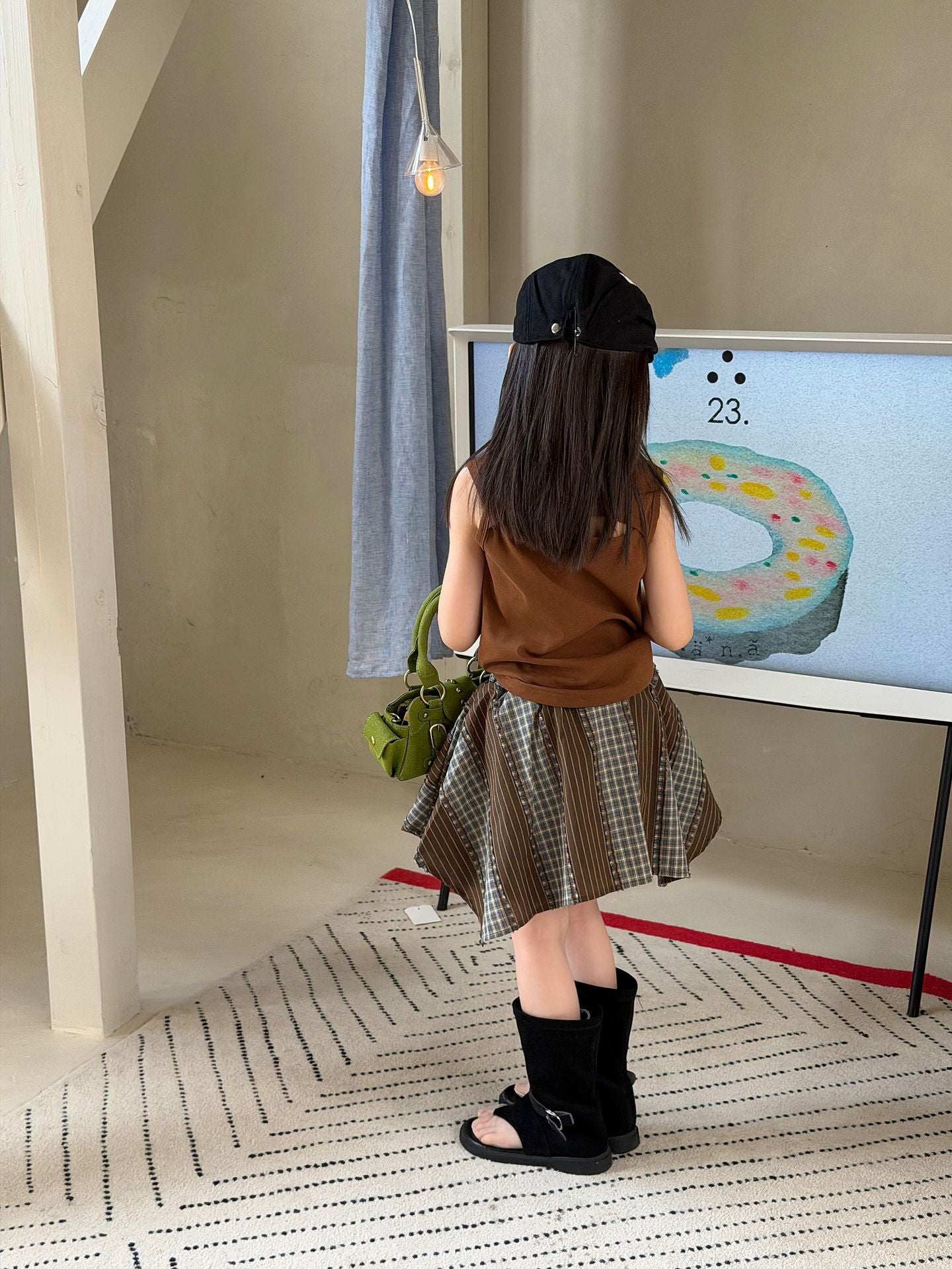 【100-160cm】韓版純色背心