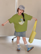 【100-170cm】休閒圓領舒適卡通T