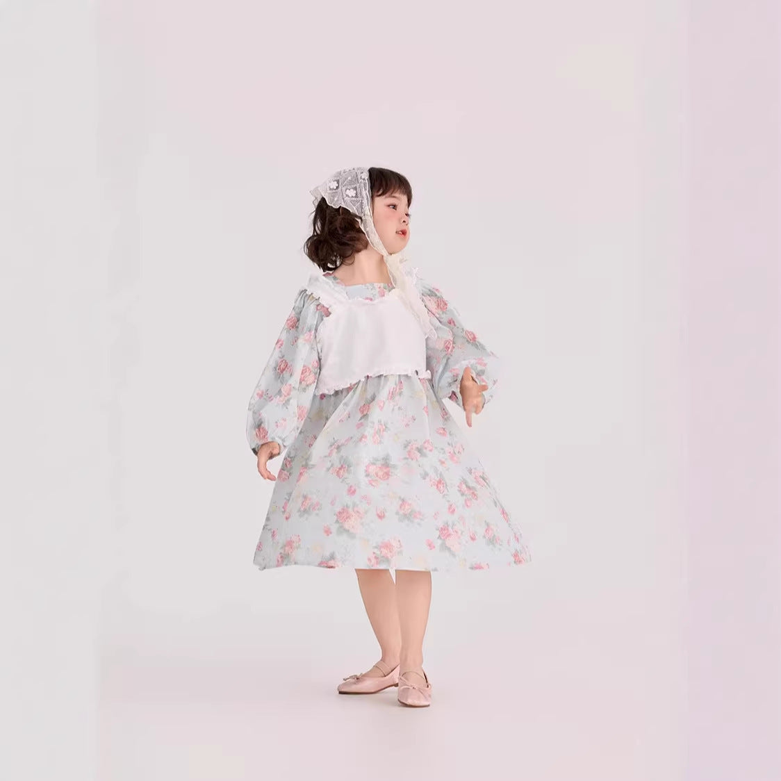 【90-150cm】碎花連身裙