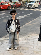 【90-160cm】美式復古GD同款花朵襯衫