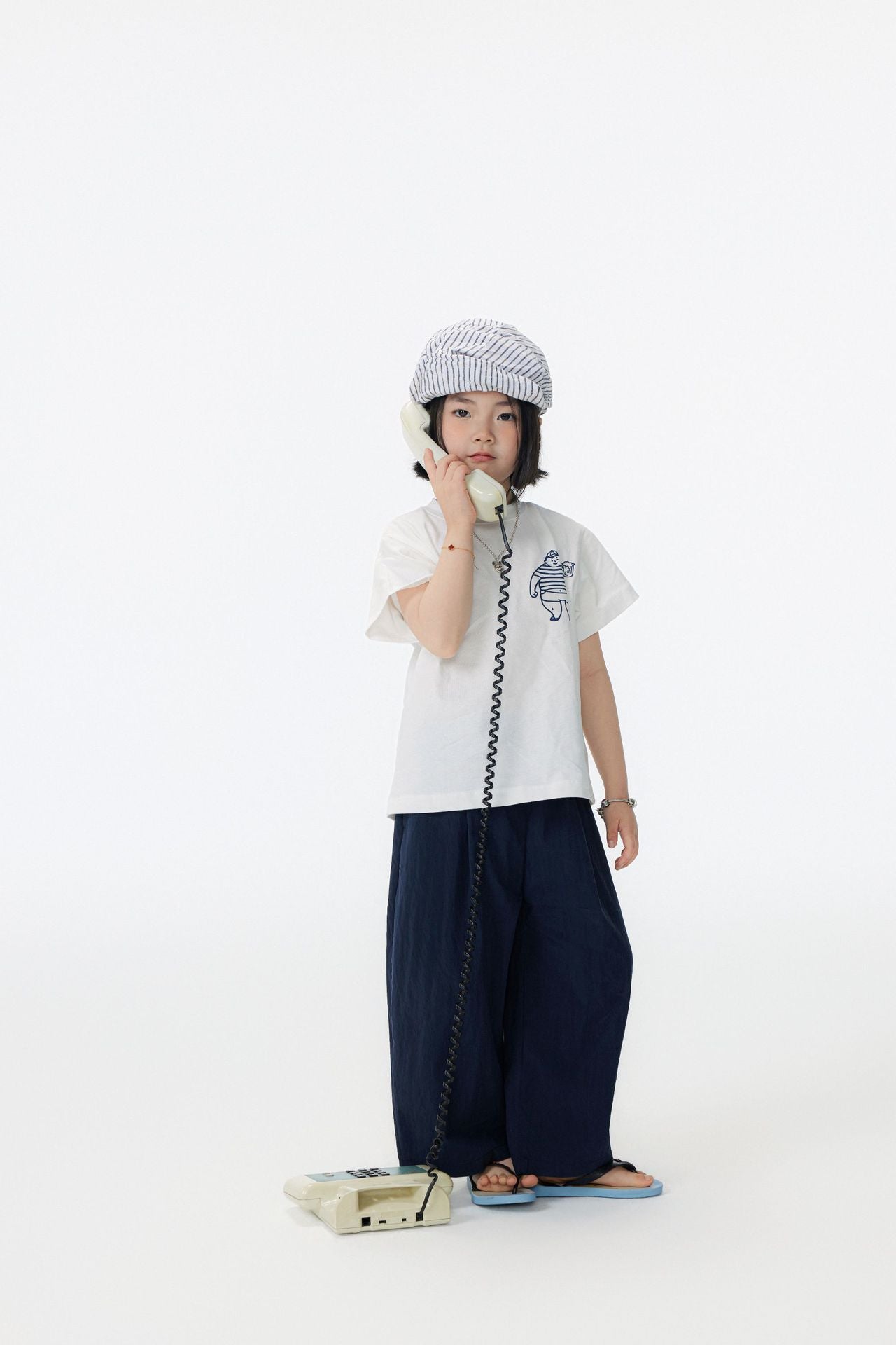 【90-150cm / M.L】【親子裝】日系純色九分蘿蔔休閒褲