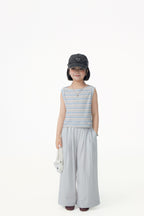 【90-150cm / M.L】【親子裝】日系一字領條紋背心
