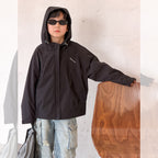 【100-170cm】帥氣連帽戶外防水衝鋒外套