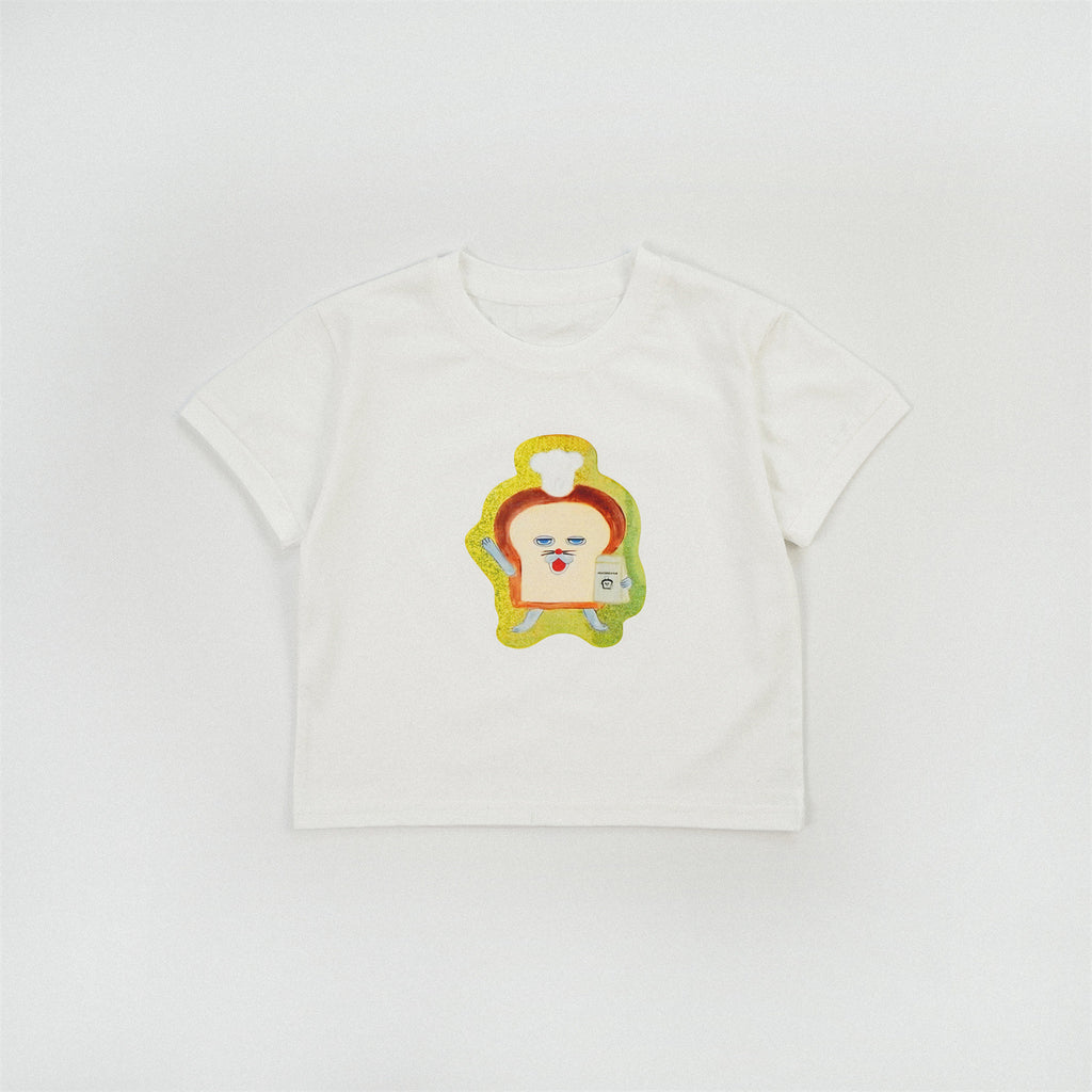 【90-150cm】麵包小偷拚色T