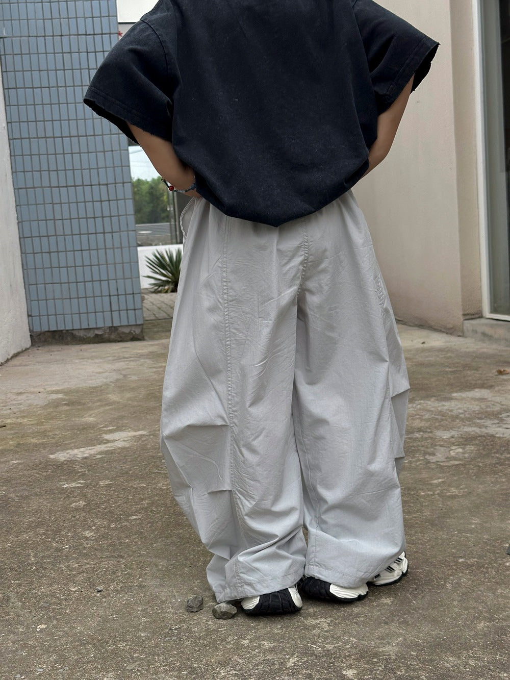 【100-160cm】萊賽爾輕薄透氣彎刀褲