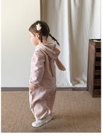 【73-110cm】條紋兔子套裝