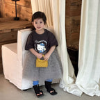 【90-140cm】KT寬鬆T | 灰色紗裙