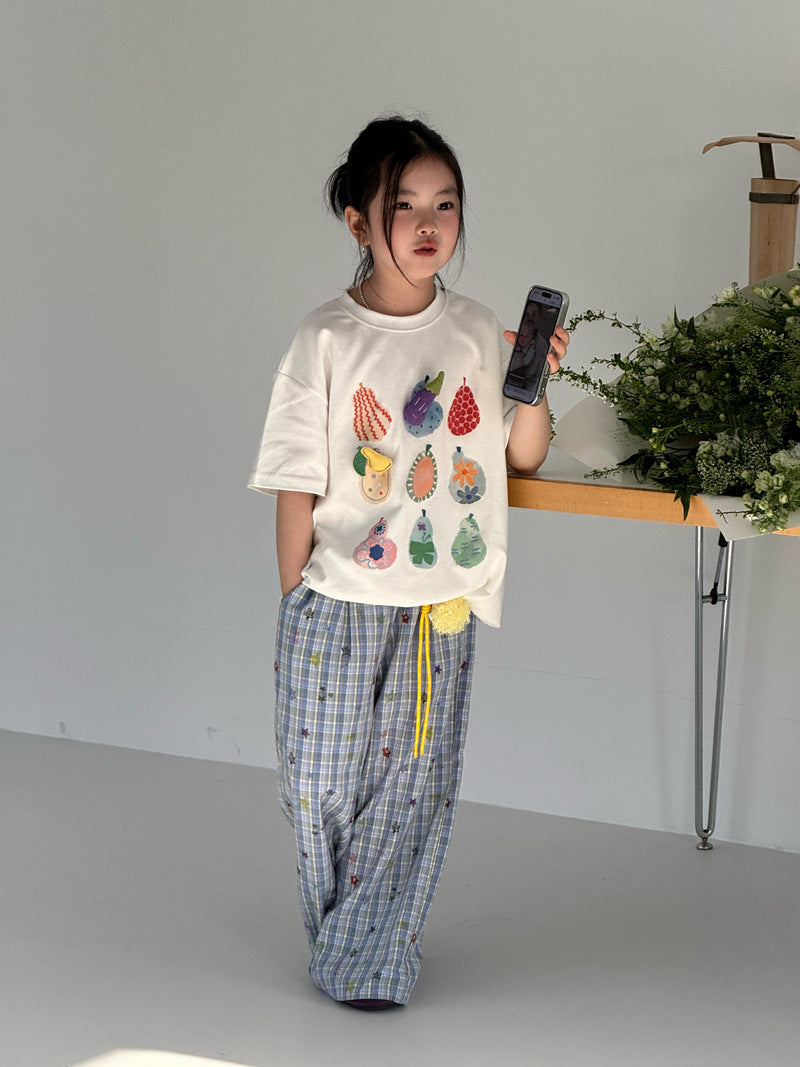 【120-160cm】蔬菜寬鬆T