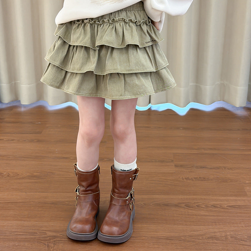 【100-170cm】層次感甜美蛋糕半身裙