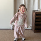 【73-110cm】條紋兔子套裝