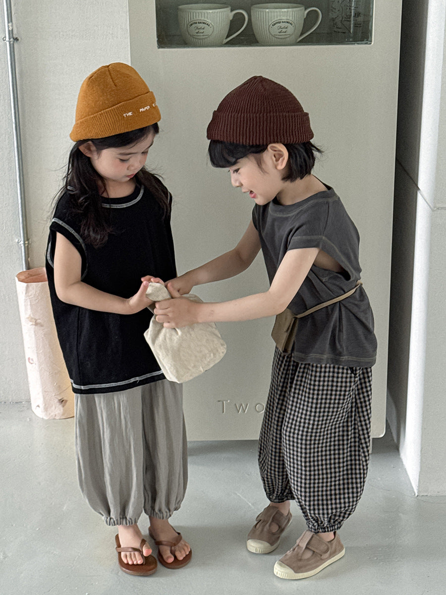 【80-140cm】明線背心T