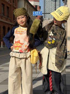 【90-140cm】迷彩米奇 | 馬甲 | 塗鴉T | 裙邊褲