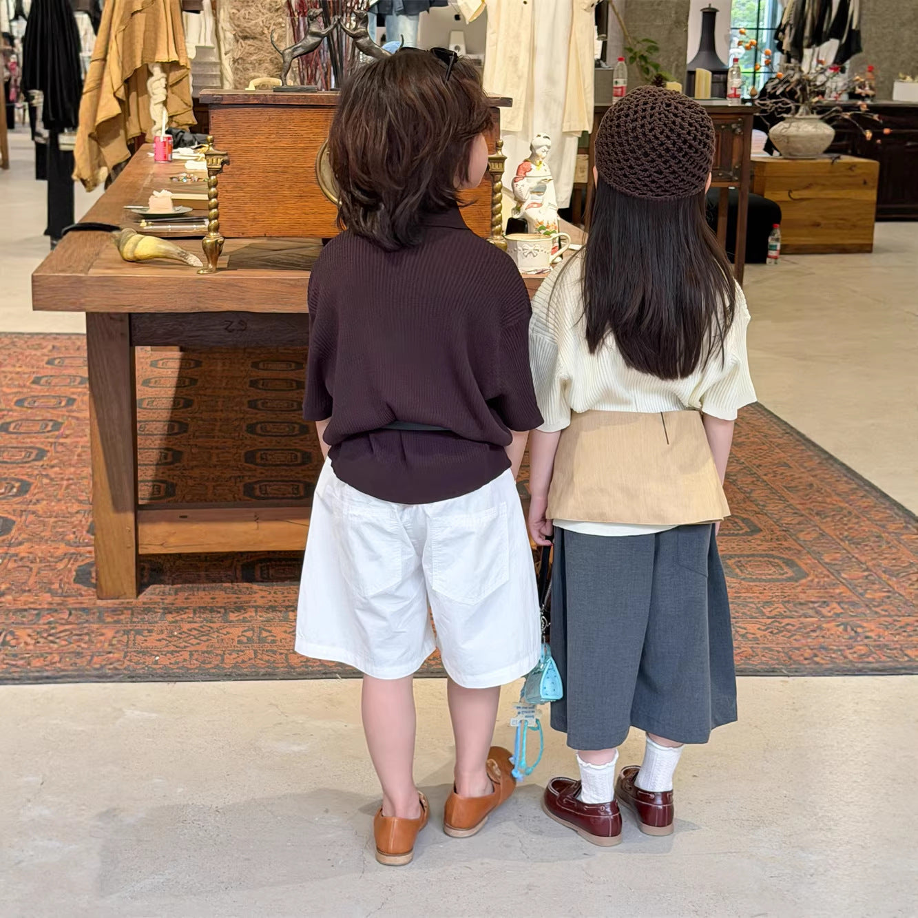 【90-150cm】韓版天絲涼感POLO衫短袖