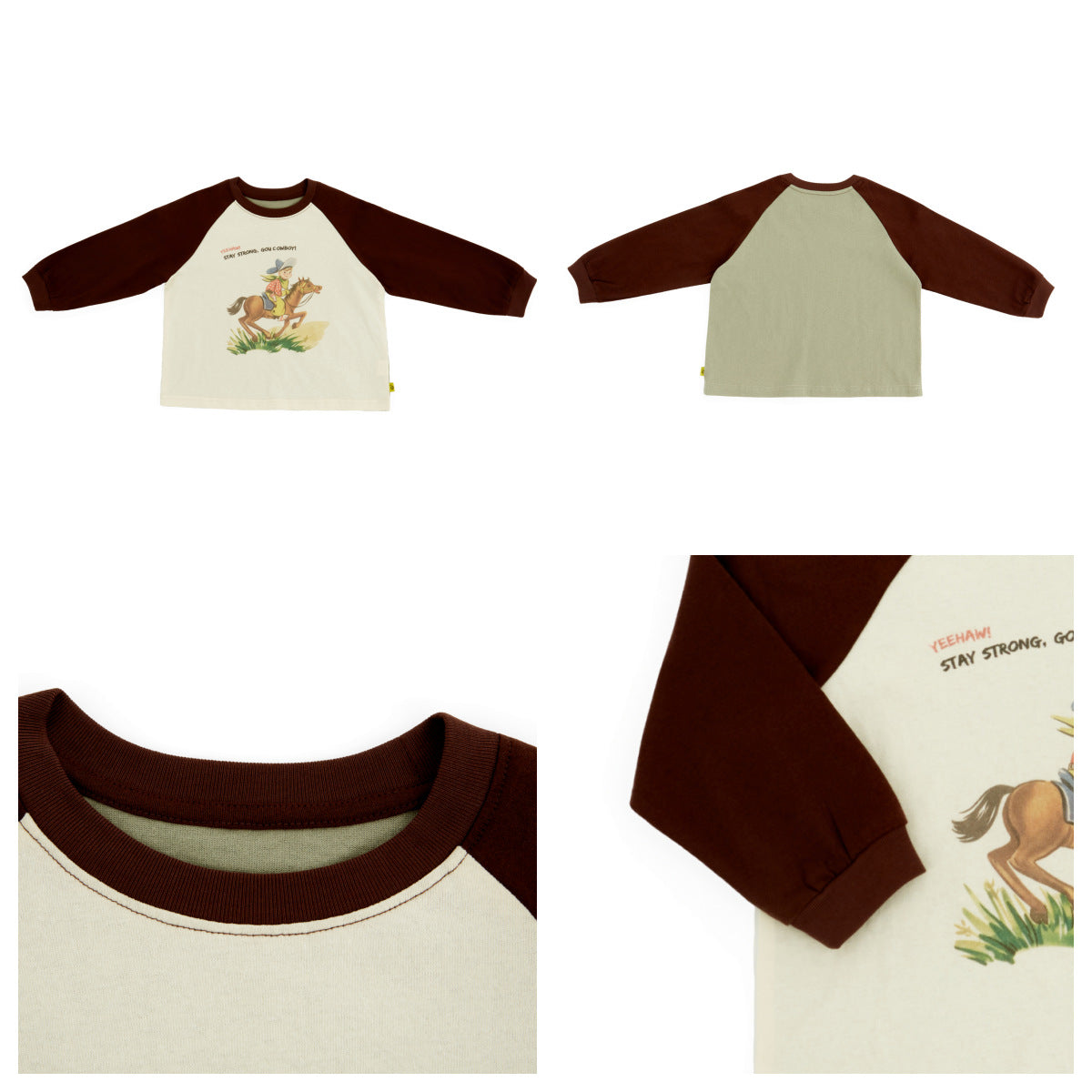 【90-150cm】撞色卡通T