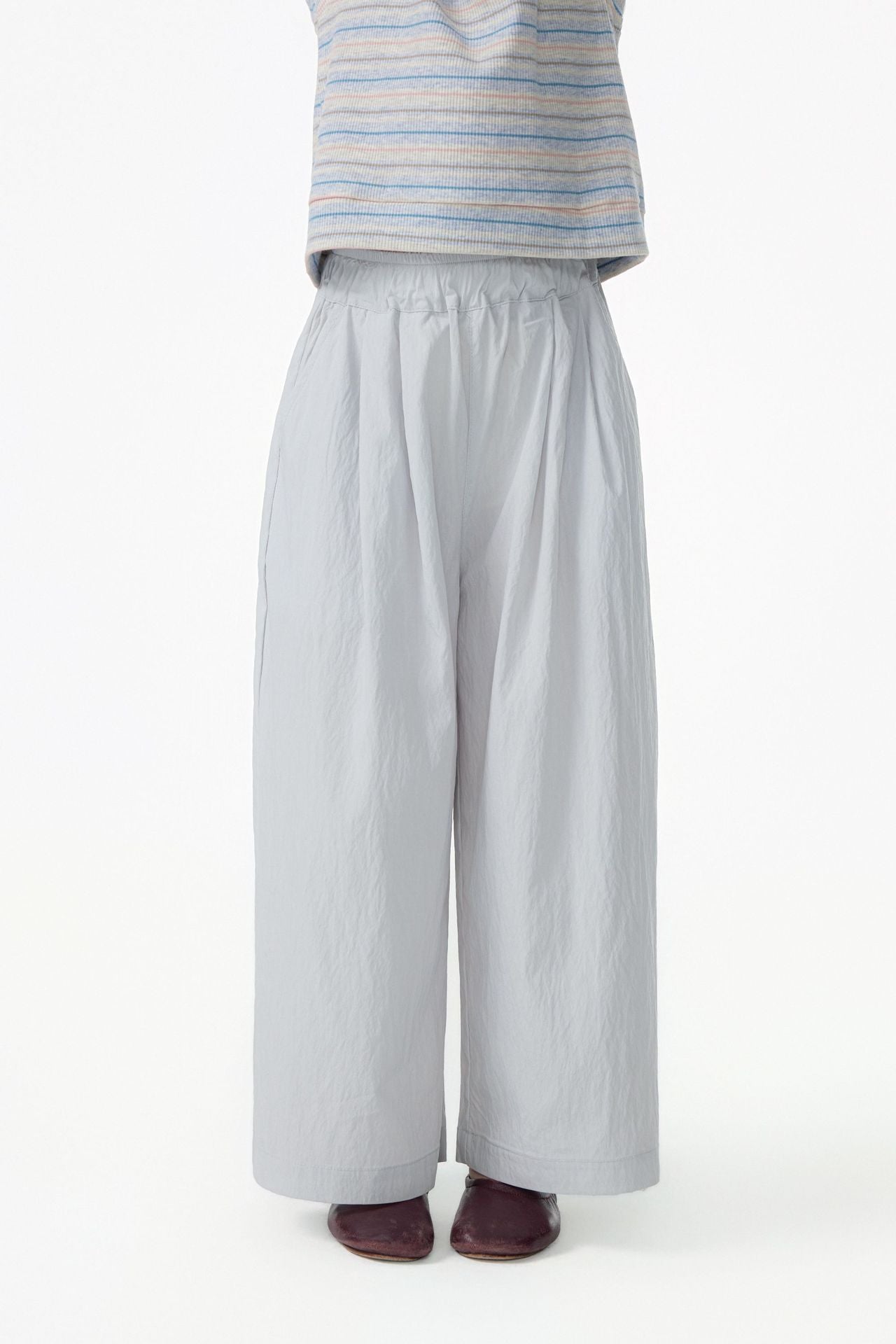 【90-150cm / M.L】【親子裝】日系梭織休閒闊腿褲