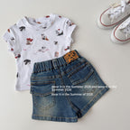 【90-150cm】緊身彈性辣妹上衣