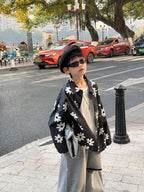 【90-160cm】美式復古GD同款花朵襯衫