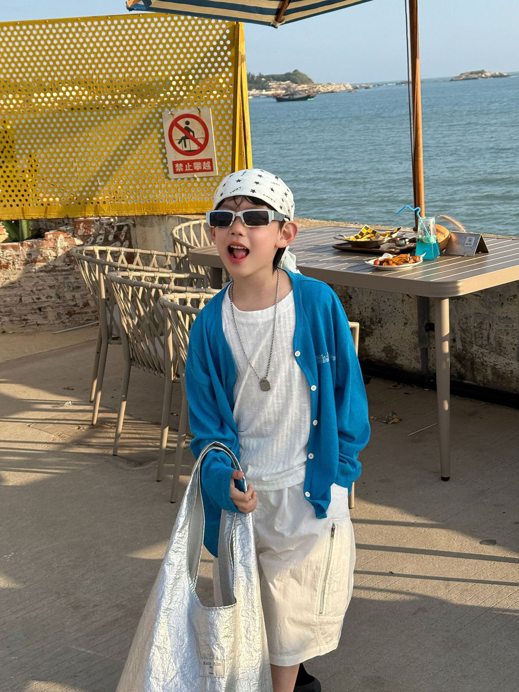 【90-160cm】(2色)韓版純色休閒防曬外套