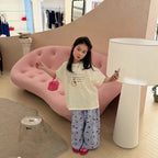 【100-160cm】休閒寬鬆雙面KT印花T