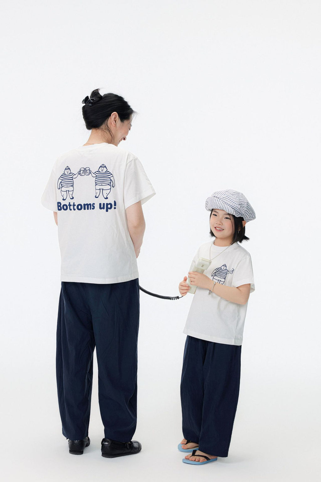 【90-150cm / M.L】【親子裝】日系乾杯印花T