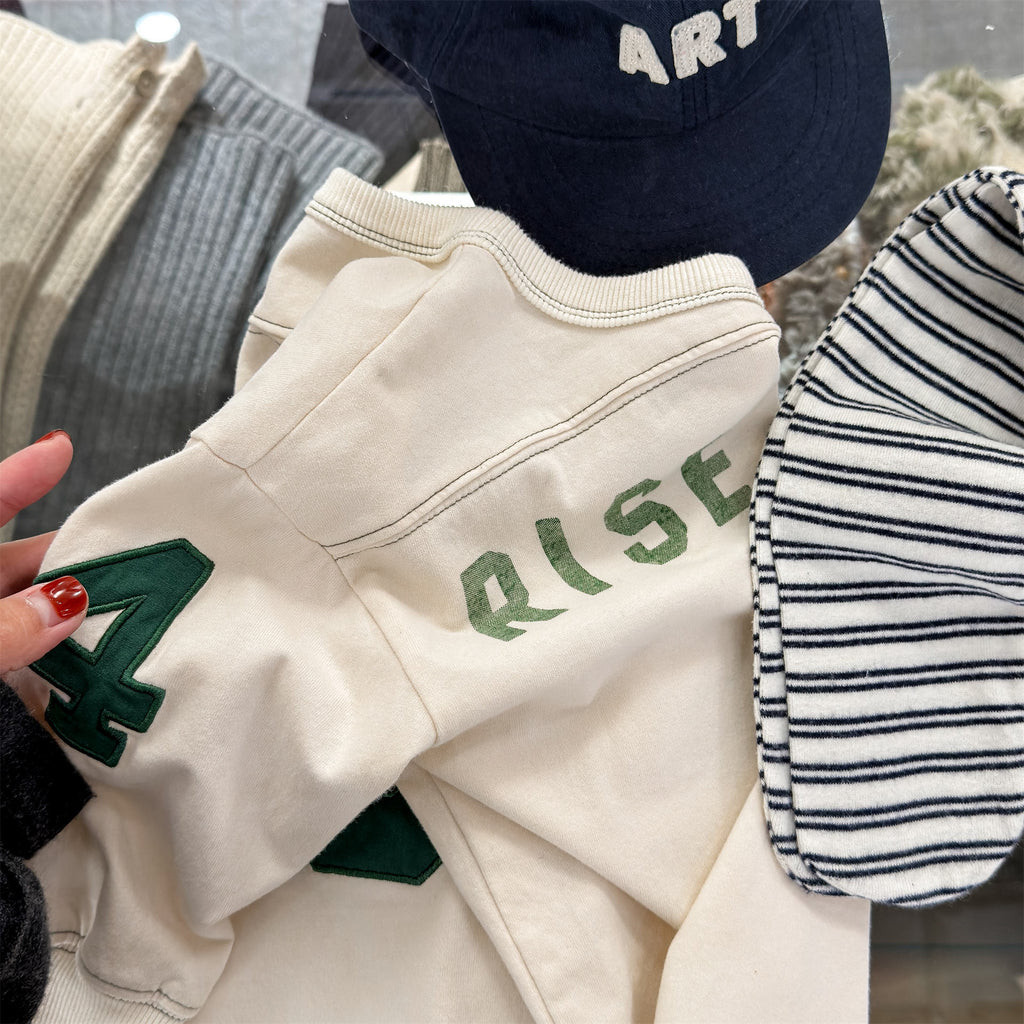 【80-130cm】(3色) 字母長袖T