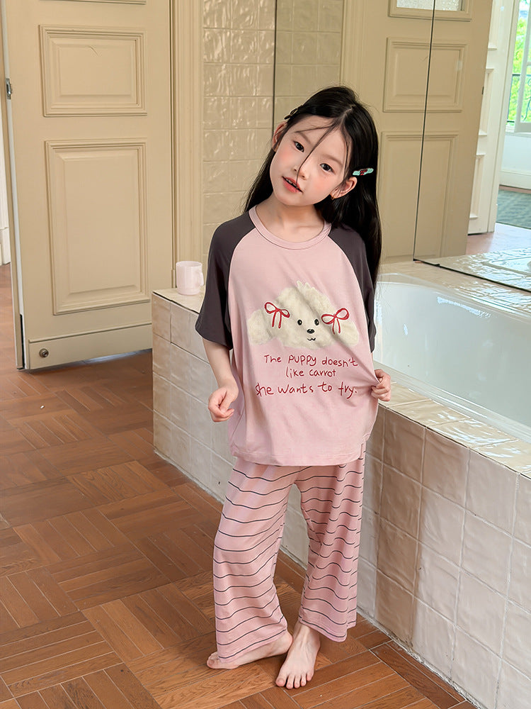 【100-170cm】5色-萊賽爾軟糯垂感彈性居家服套裝