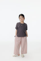 【90-150cm / M.L】【親子裝】日系純色九分蘿蔔休閒褲