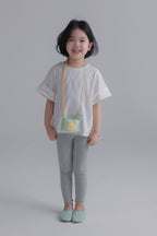 【90-150cm / F】【親子裝】日系薄款彈性坑條密邊打底褲
