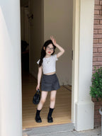 【90-150cm】側開衩西裝半身裙