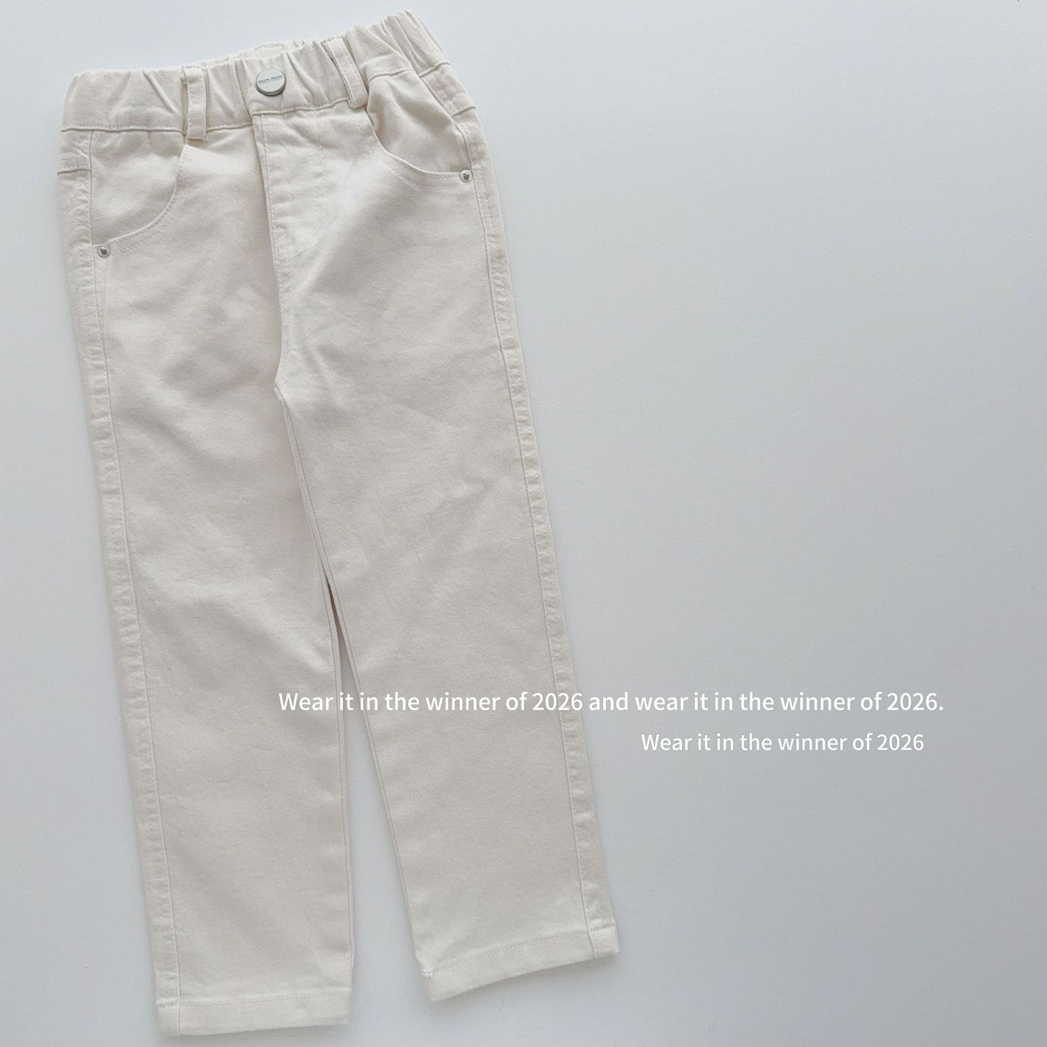 【90-150cm】修身彈力窄管褲