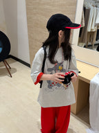 【100-160cm】湯姆貓圓領寬鬆上衣