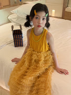 【100-160cm】小仙女浪漫蛋糕洋裝