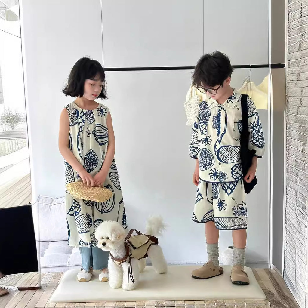 【90-150cm】【親子裝】度假風連身裙 | 套裝