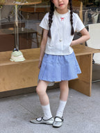 【100-170cm】韓系學院風甜妹格紋百褶短裙
