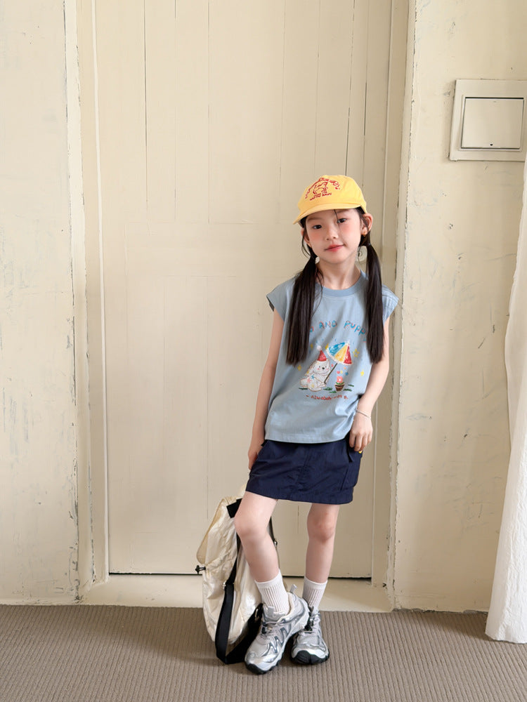 【100-170cm】山系輕薄速乾戶外露營工裝短裙