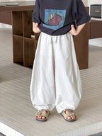 【100-170cm】親膚全棉彎刀休閒褲