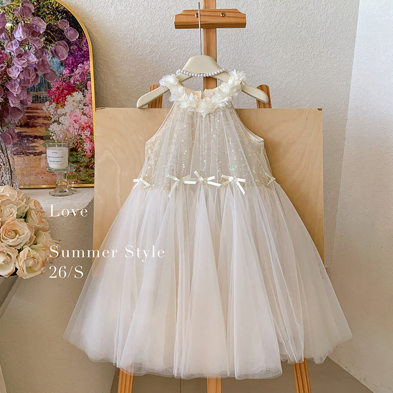 【90-150cm】星光花仙子掛脖公主洋裝
