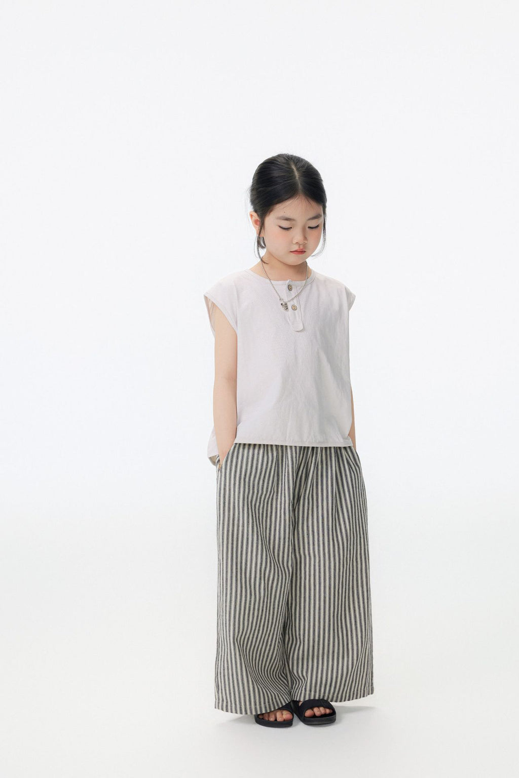 【90-150cm】日系簡素棉舒適百搭短袖
