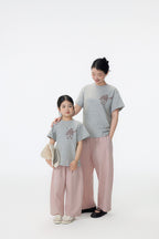 【90-150cm / M.L】【親子裝】日系乾杯印花T