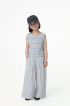 【90-150cm / M.L】【親子裝】日系一字領條紋背心