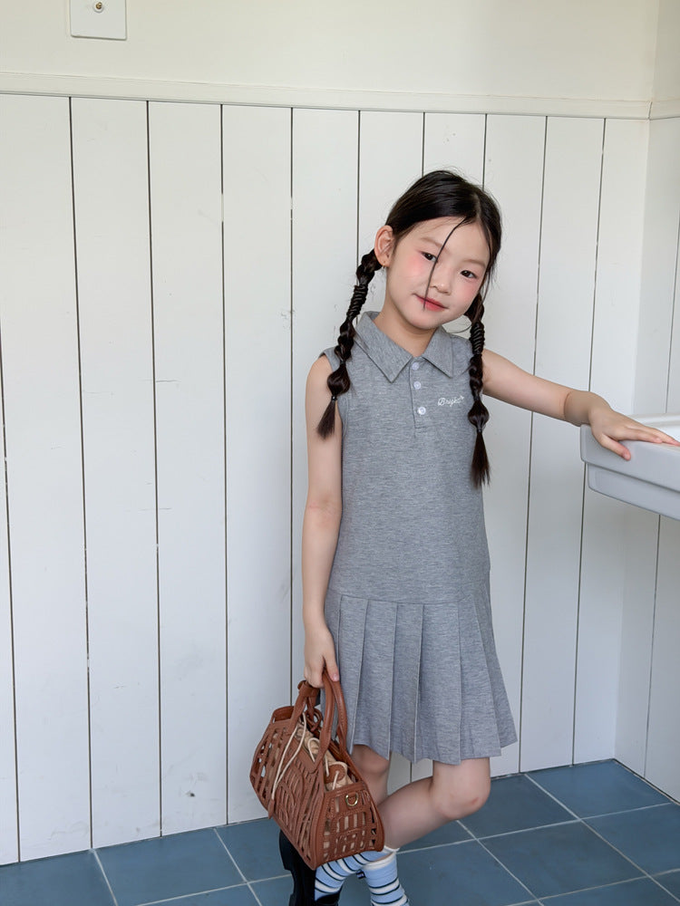 【100-170cm】翻領POLO裙