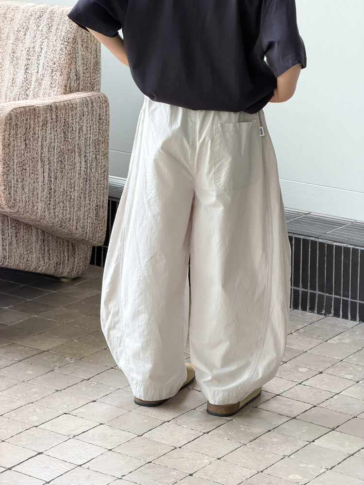 【100-170cm】親膚全棉彎刀休閒褲