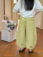 【100-170cm】3色-輕薄寬鬆口袋工裝休閒褲